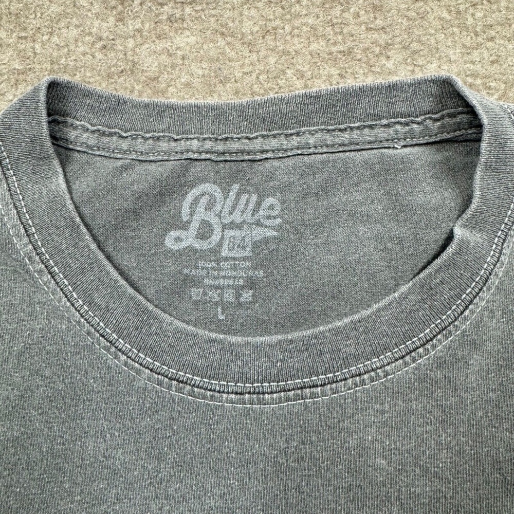 Blue 84 T Shirt Mens Size L Gray Morro Bay Logo Casual Short Sleeve Crew… - Picture 5 of 8